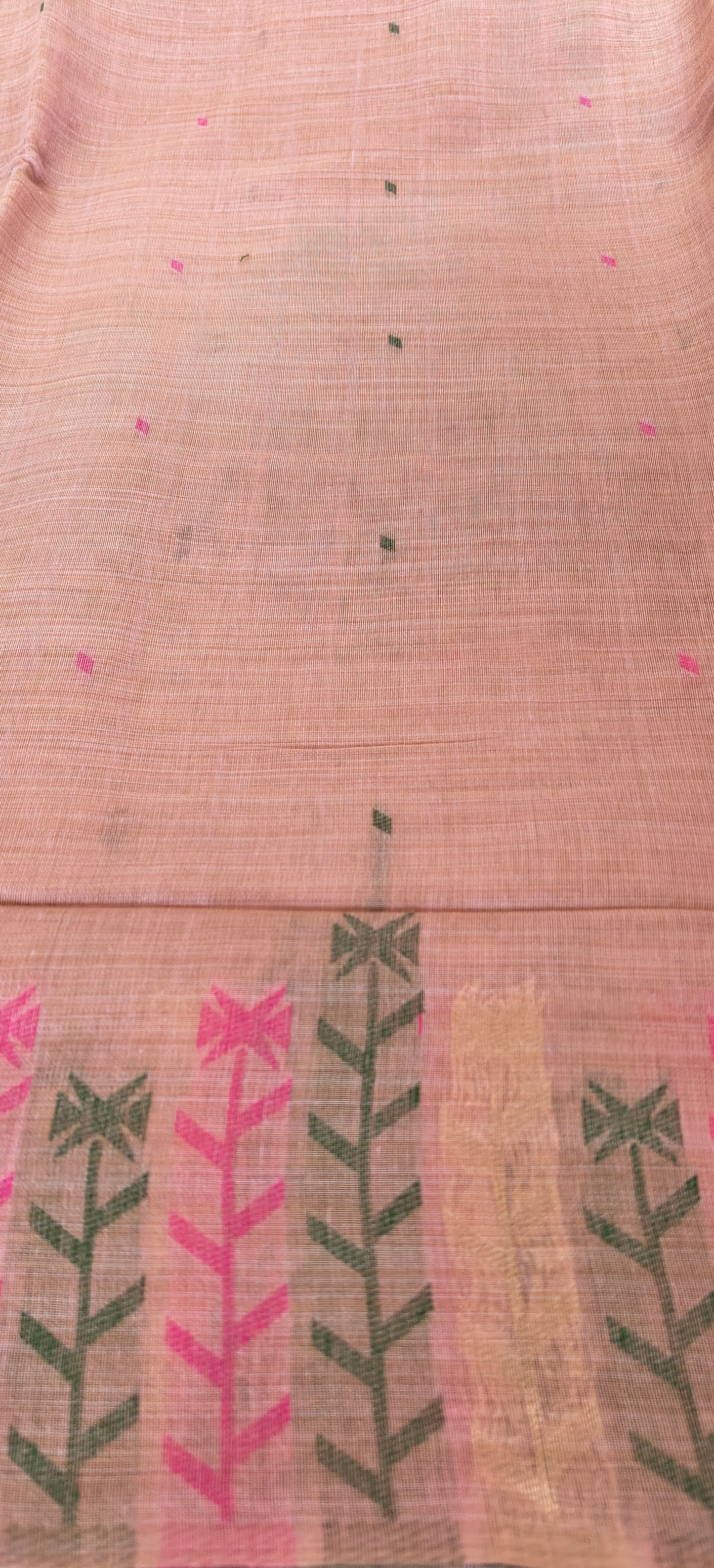 Cotton Thread Embroidered Saree