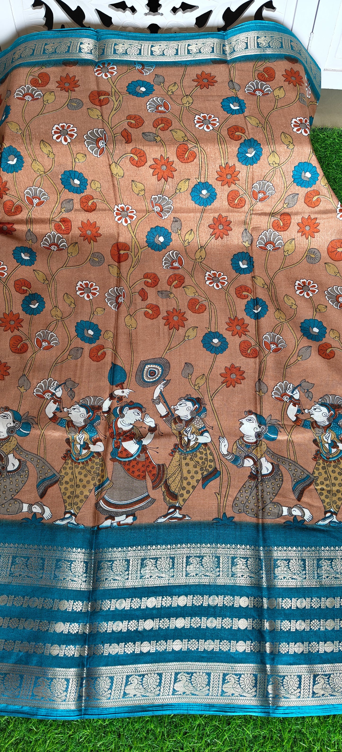 Kalamkari Print Semi Crepe Silk (Copy 3)