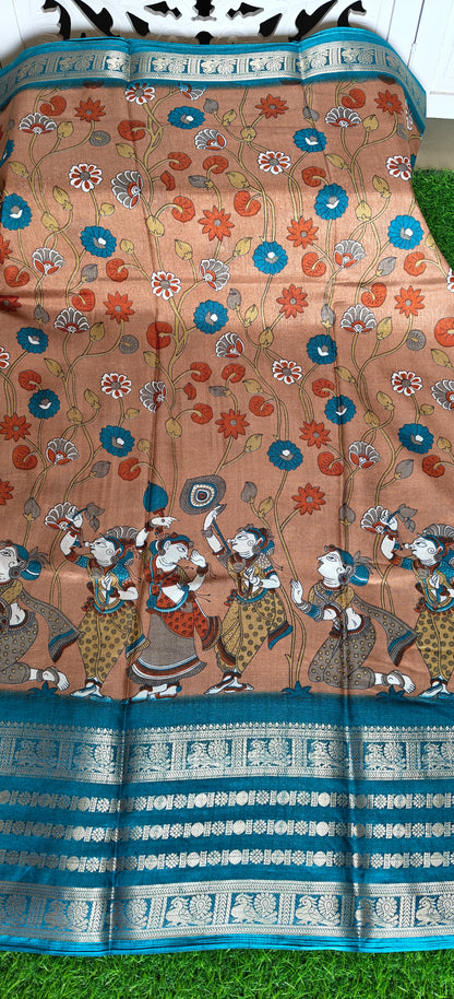 Kalamkari Print Semi Crepe Silk (Copy 3)