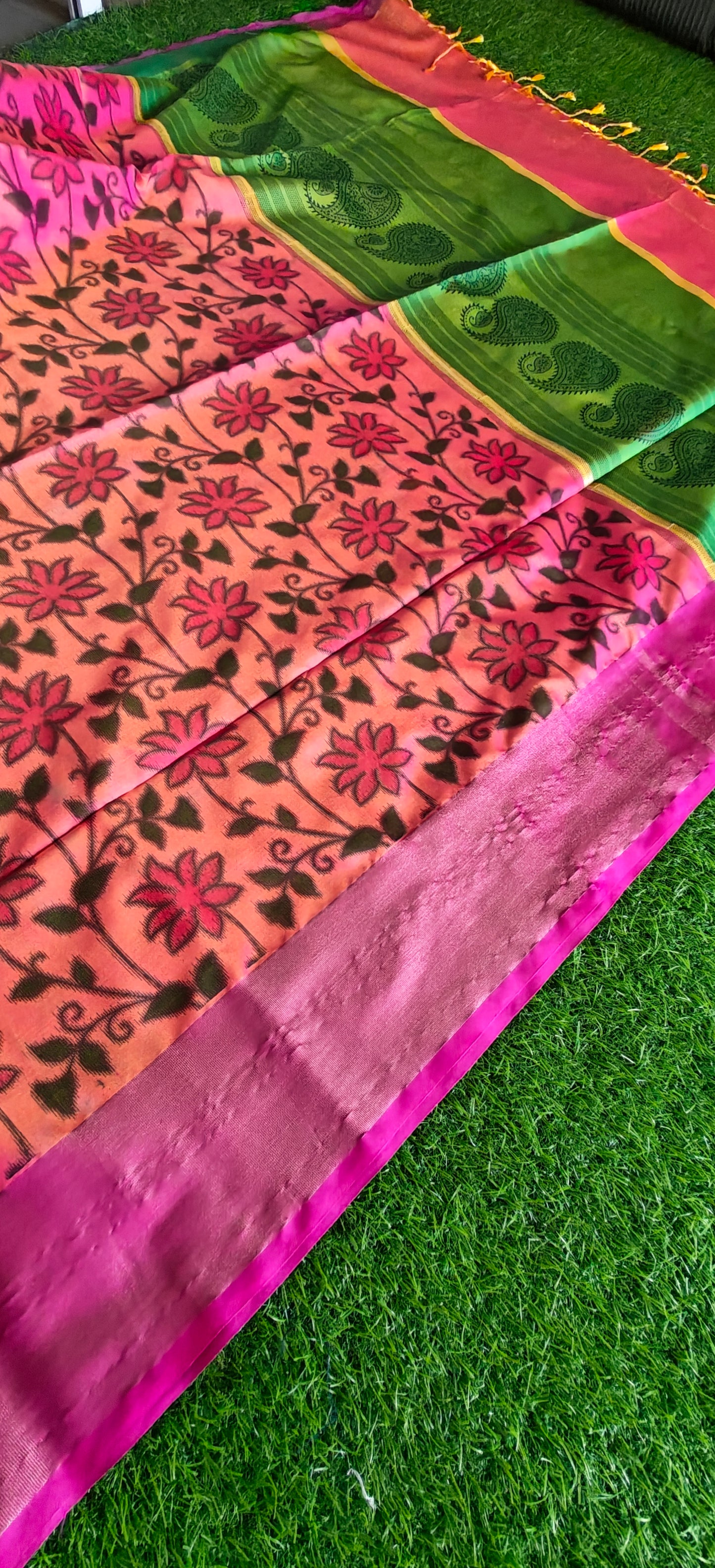 Pochampalli print Silk Saree