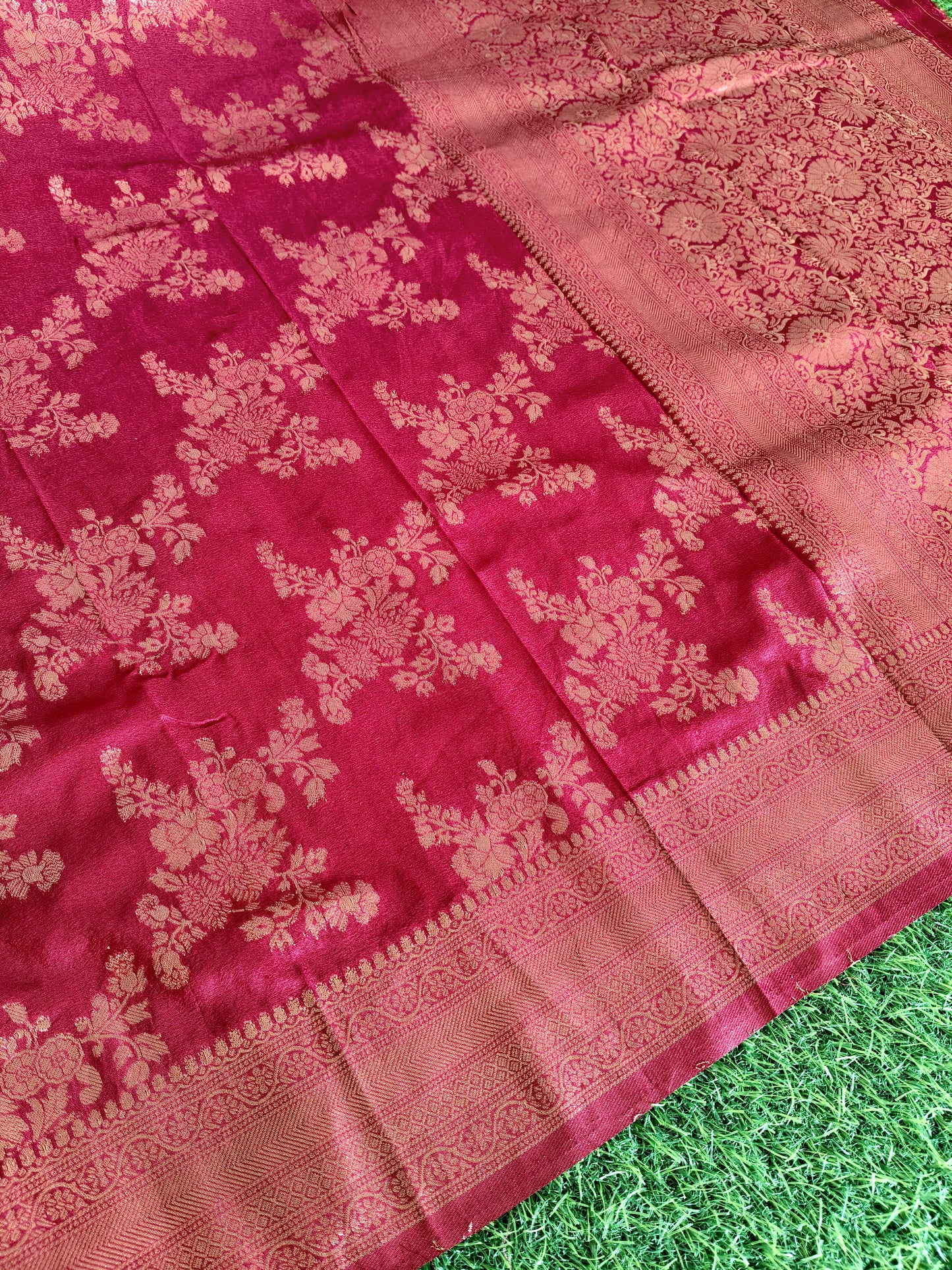 Marron Banarsi Silk Saree (Copy 2)