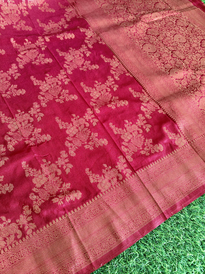 Marron Banarsi Silk Saree (Copy 2)