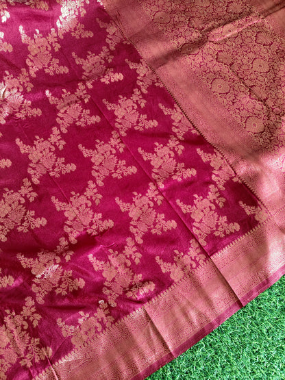 Marron Banarsi Silk Saree (Copy 2)