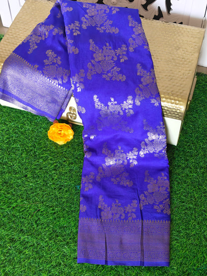 Royal blue Banarsi Silk Saree (Copy)