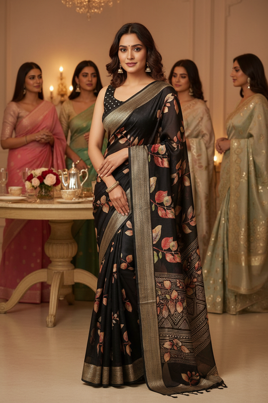 Black Georgette Saree (Copy)