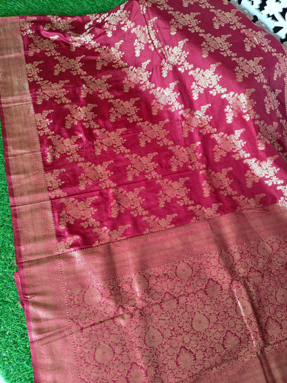 Marron Banarsi Silk Saree (Copy 2)