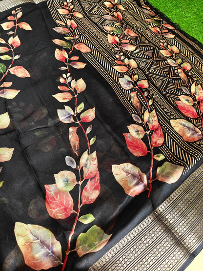 Black Georgette Saree