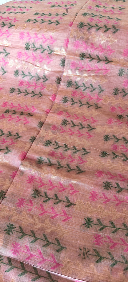 Cotton Thread Embroidered Saree
