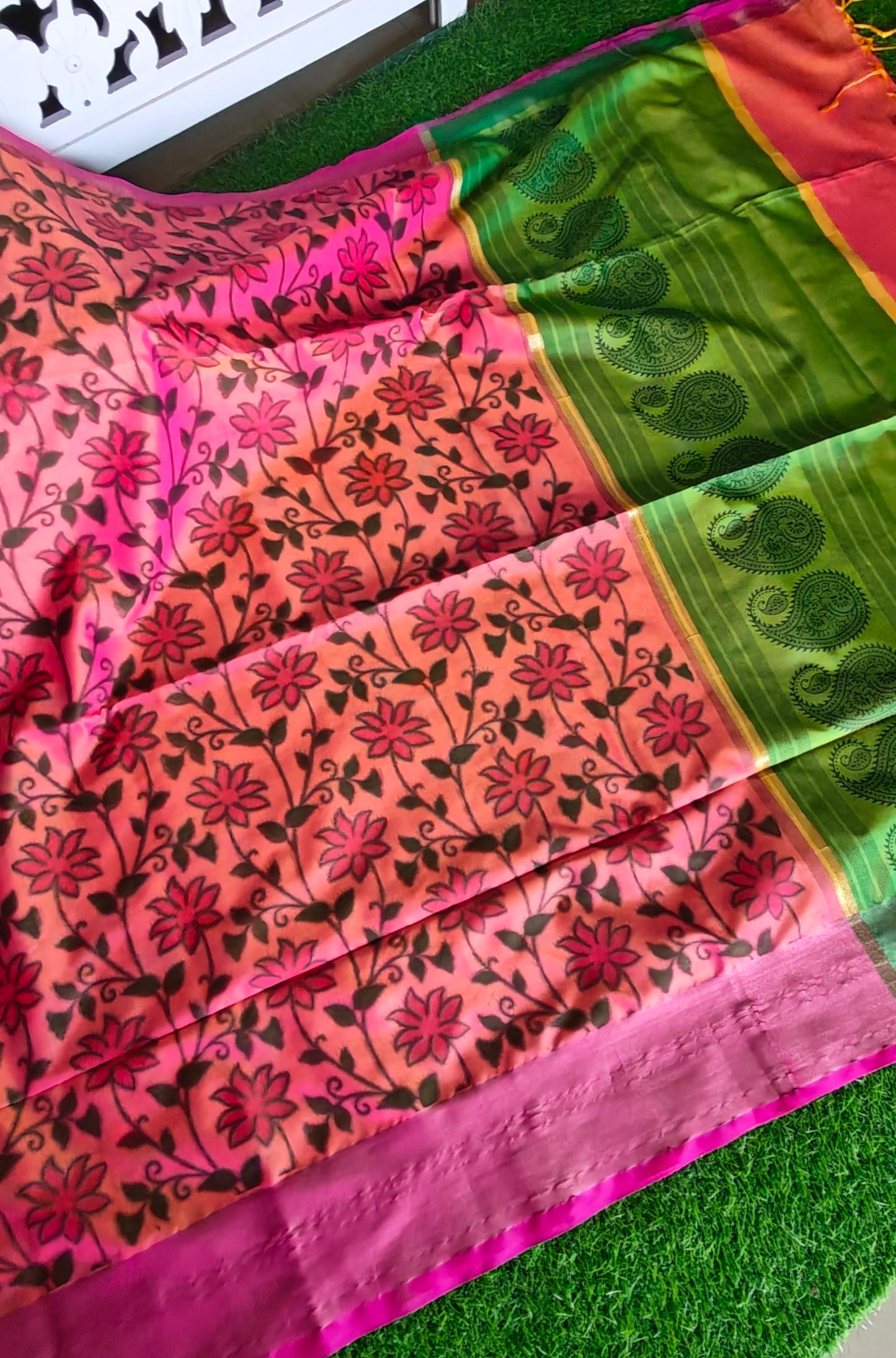 Pochampalli print Silk Saree