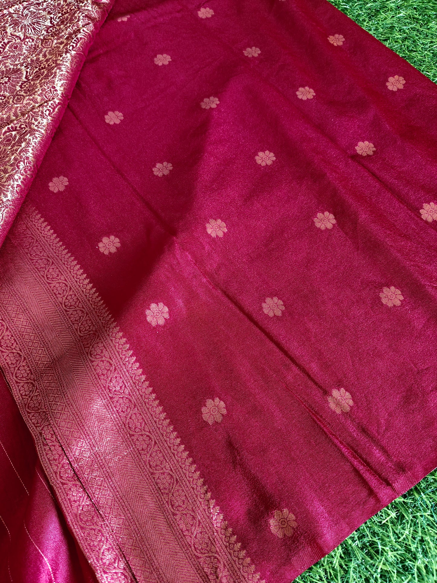Marron Banarsi Silk Saree (Copy 2)
