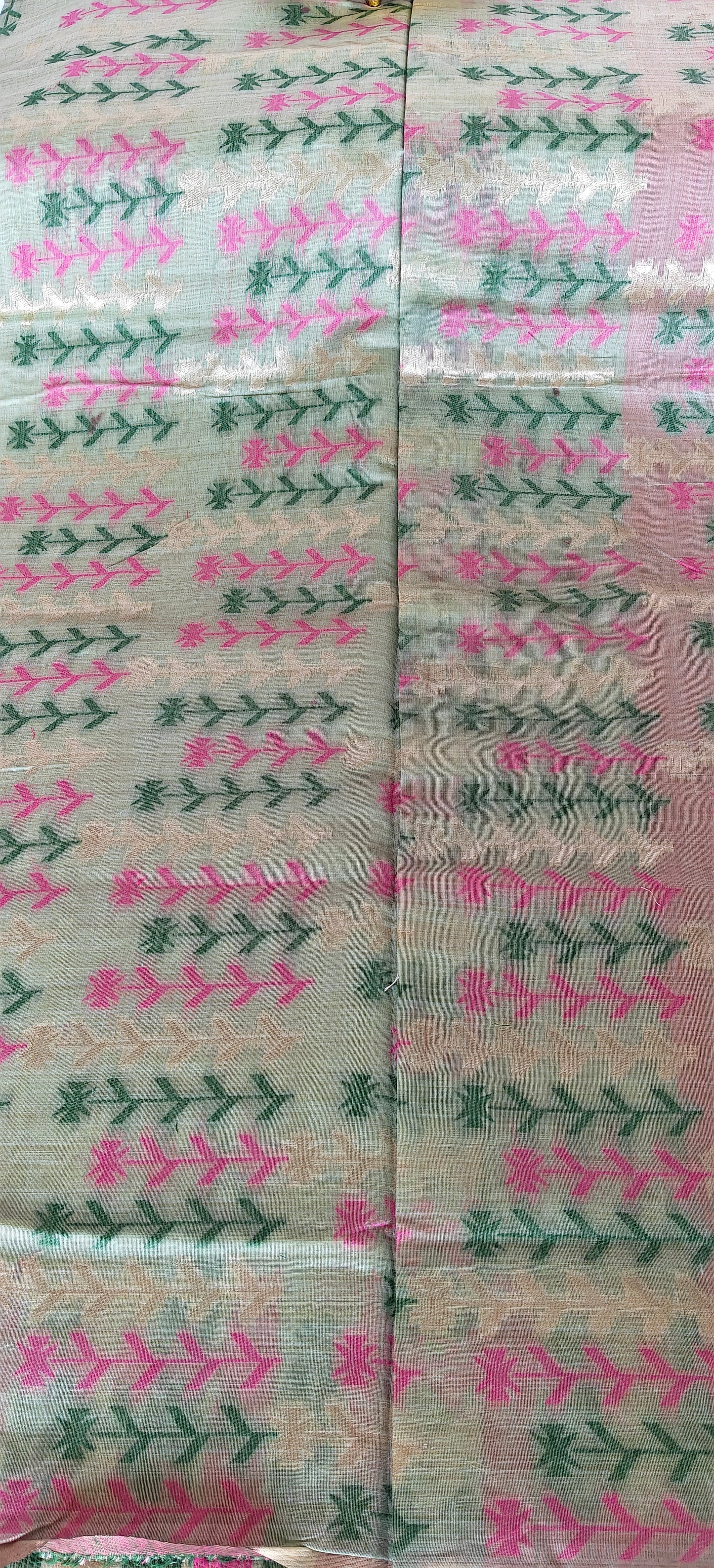 Thread Embroidered Cotton  Saree
