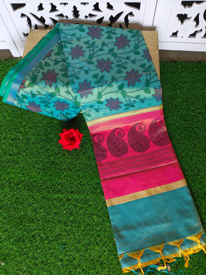 Pochampalli print Silk Saree (Copy)