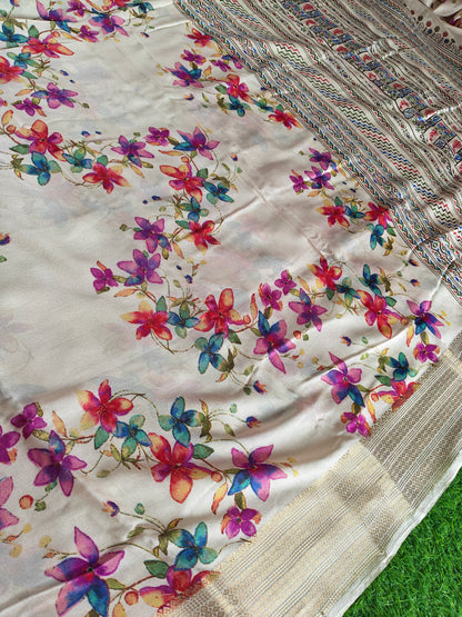 White Georgette Saree (Copy 2)