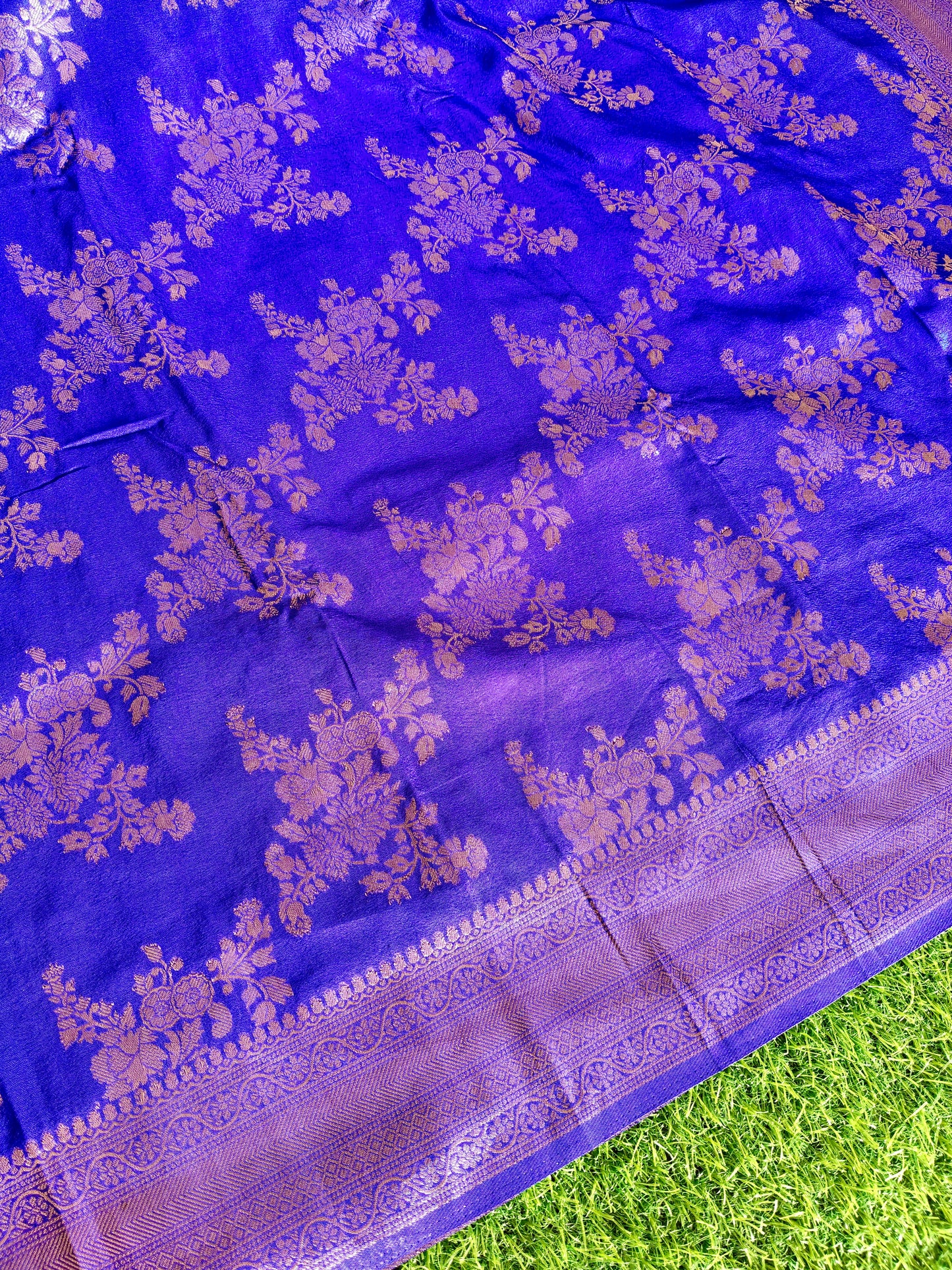 Royal blue Banarsi Silk Saree (Copy)