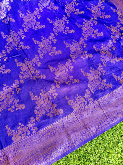 Royal blue Banarsi Silk Saree (Copy)
