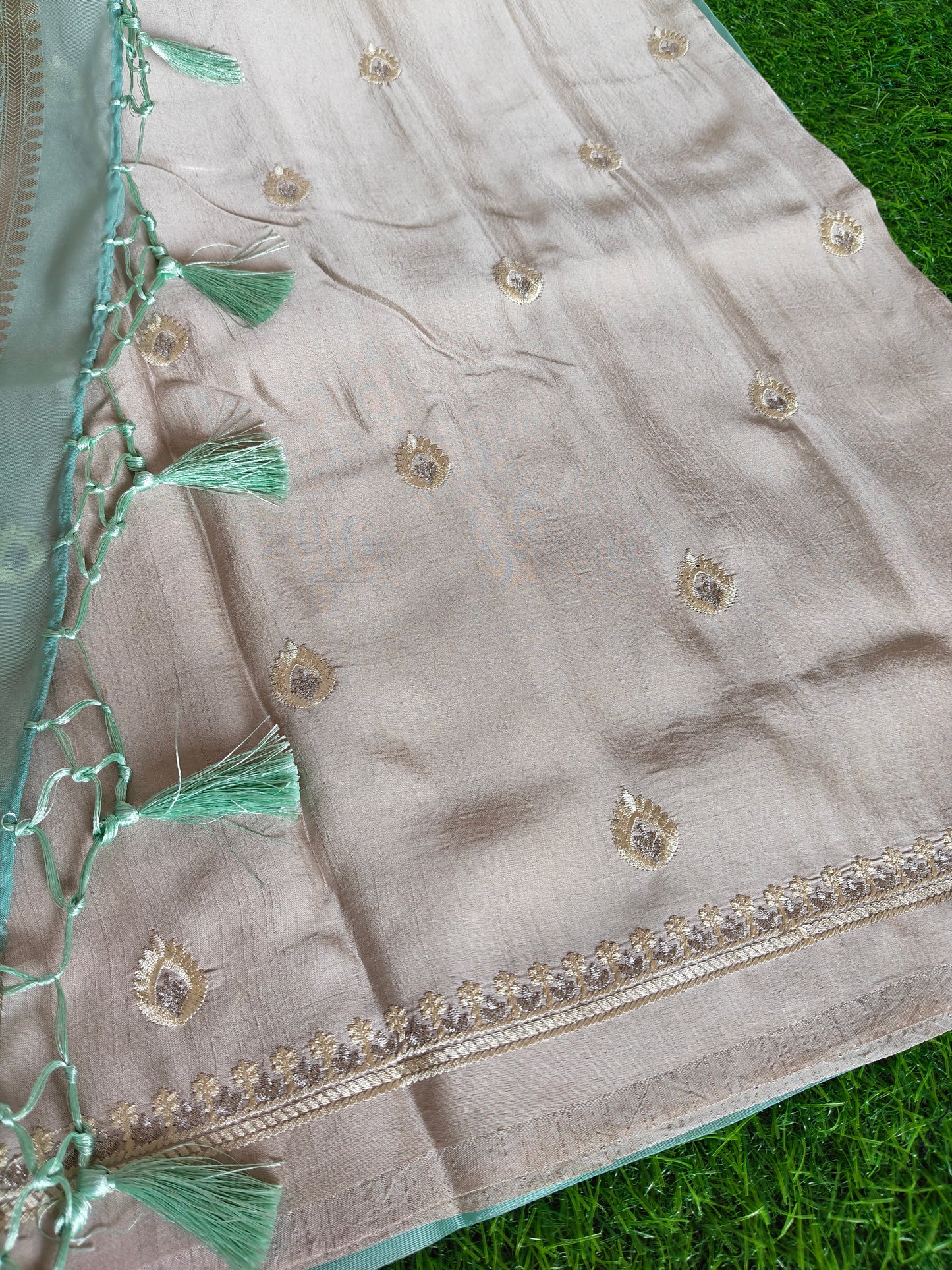Sky BlueOrganza Saree (Copy)