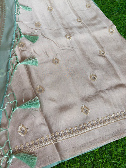 Sky BlueOrganza Saree (Copy)