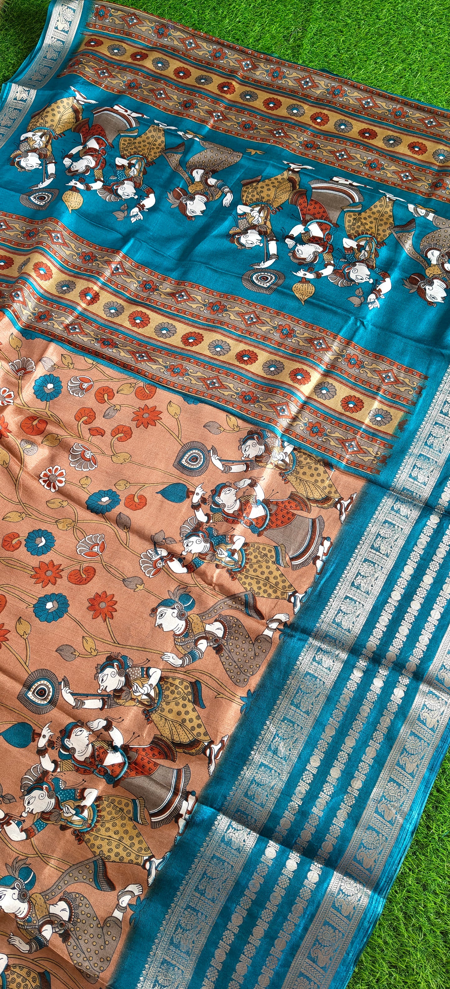 Kalamkari Print Semi Crepe Silk (Copy 3)