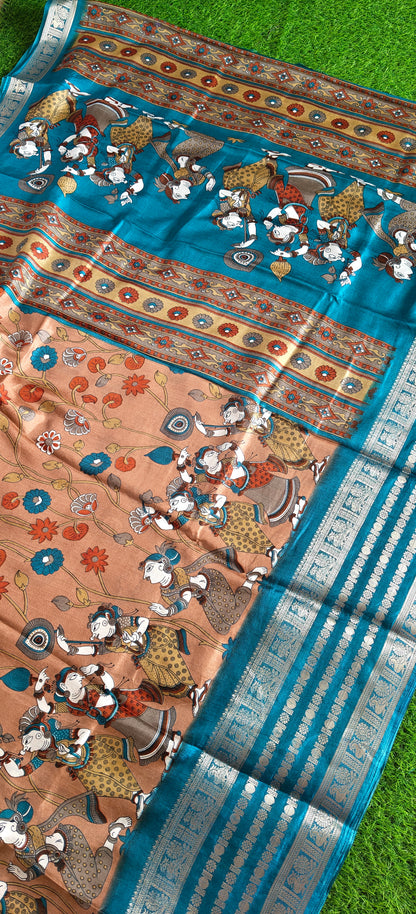 Kalamkari Print Semi Crepe Silk (Copy 3)