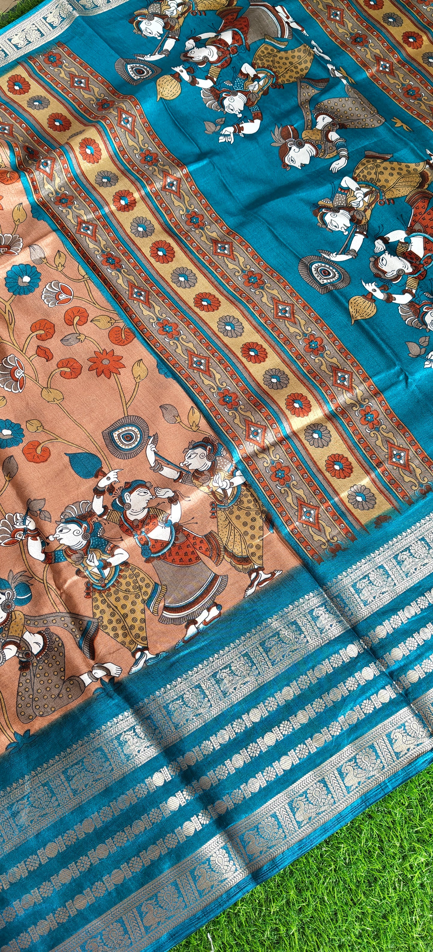 Kalamkari Print Semi Crepe Silk (Copy 3)
