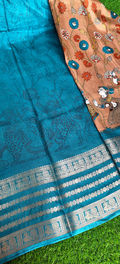 Kalamkari Print Semi Crepe Silk (Copy 3)