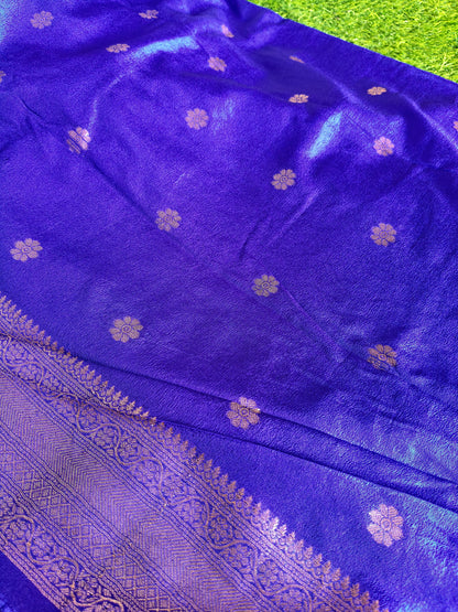 Royal blue Banarsi Silk Saree (Copy)