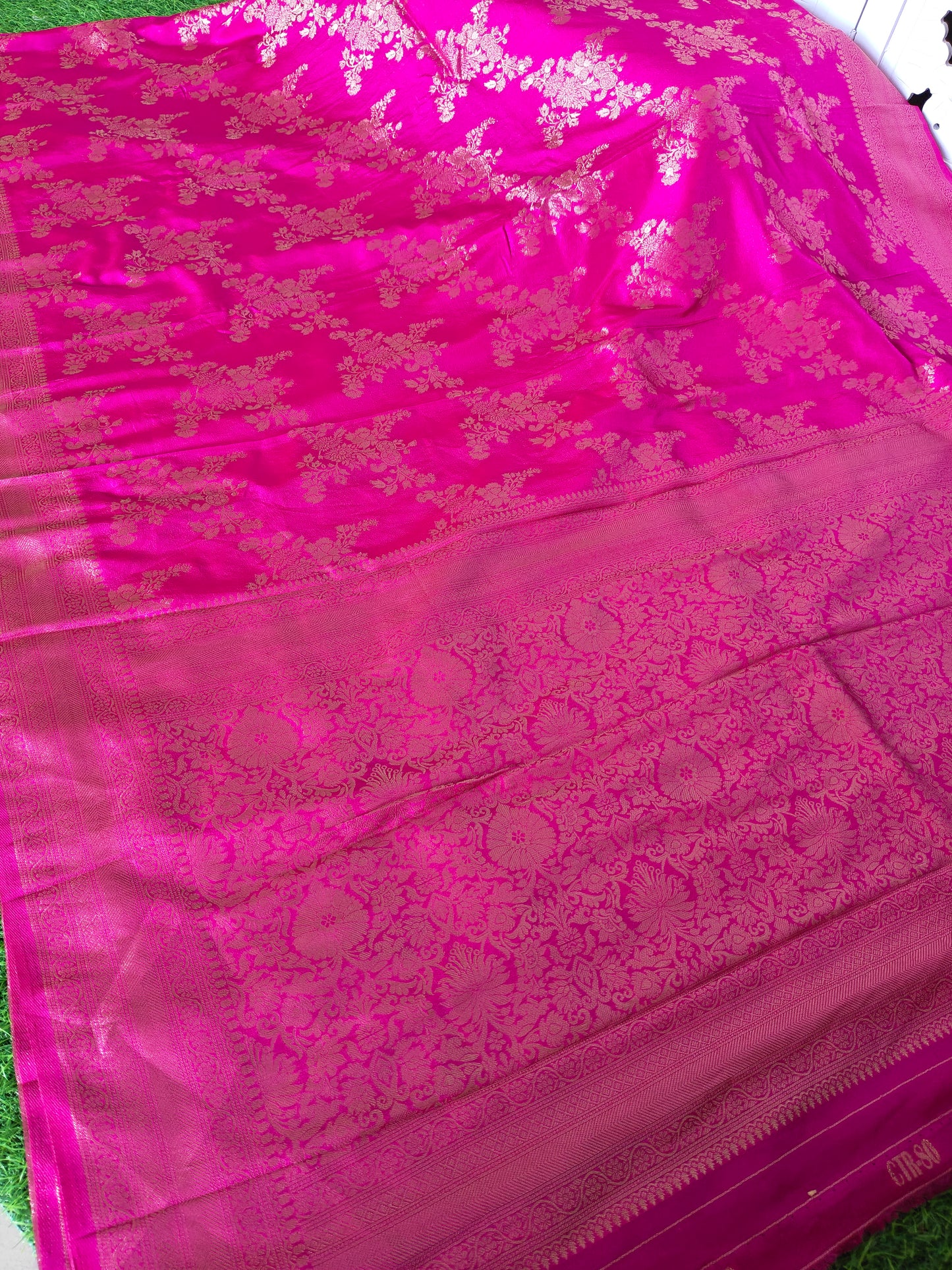 Rani Pink Banaras Silk Saree