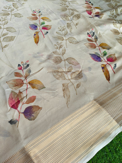 White Georgette Saree (Copy)