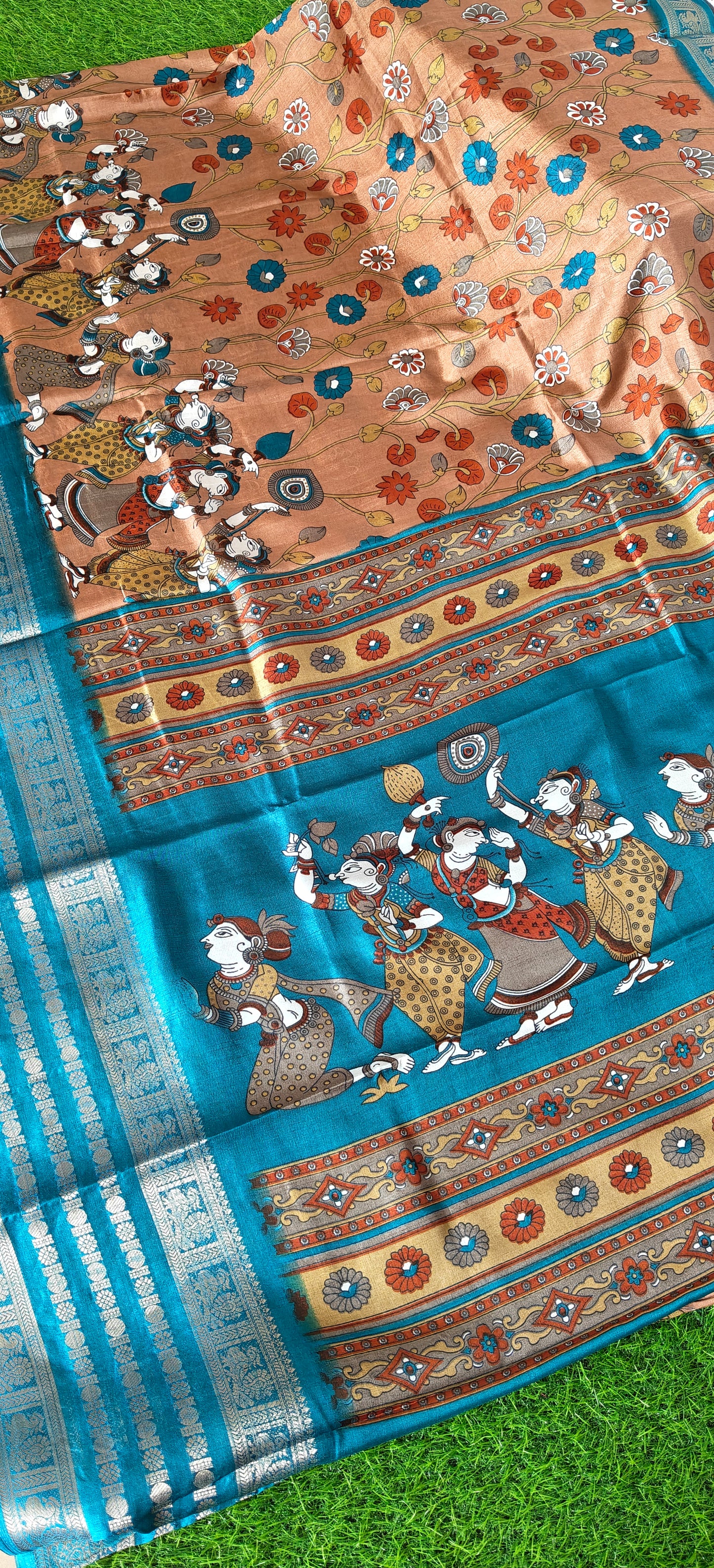 Kalamkari Print Semi Crepe Silk (Copy 3)