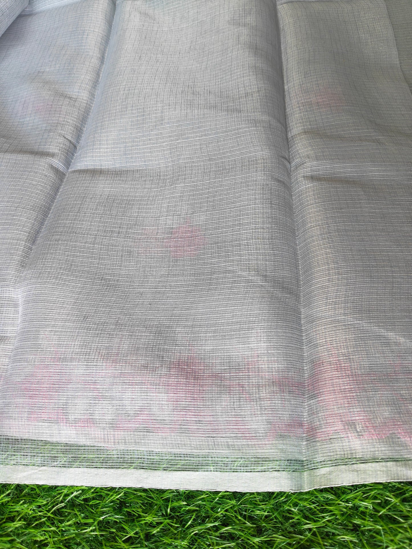 Kora cotton grey  colour thread embroidered (Copy)
