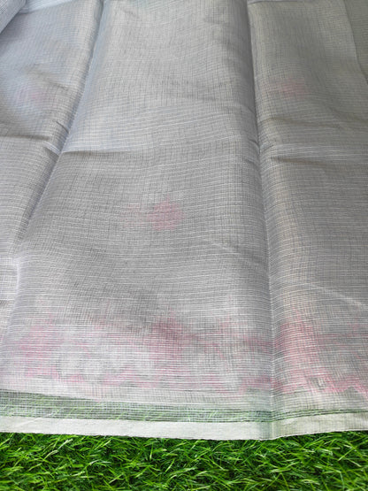 Kora cotton grey  colour thread embroidered (Copy)
