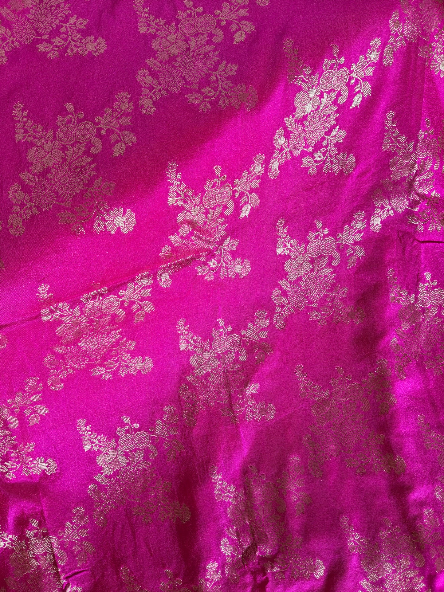 Rani Pink Banaras Silk Saree