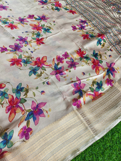 White Georgette Saree (Copy 2)
