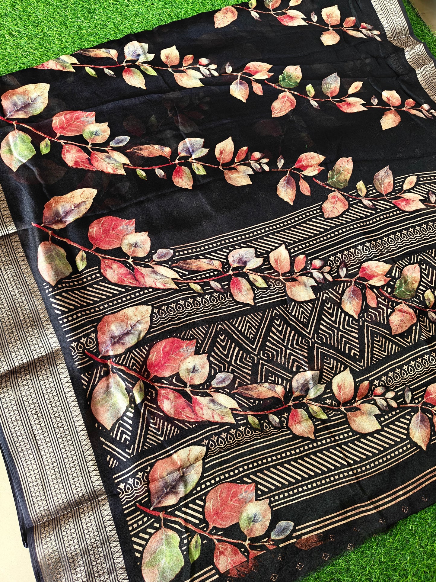 Black Georgette Saree