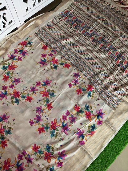White Georgette Saree (Copy 2)