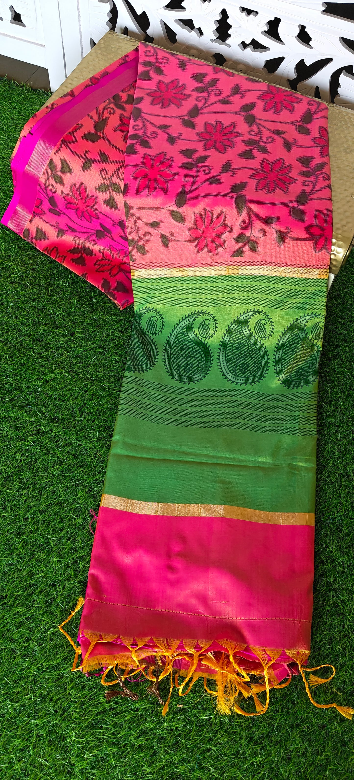 Pochampalli print Silk Saree