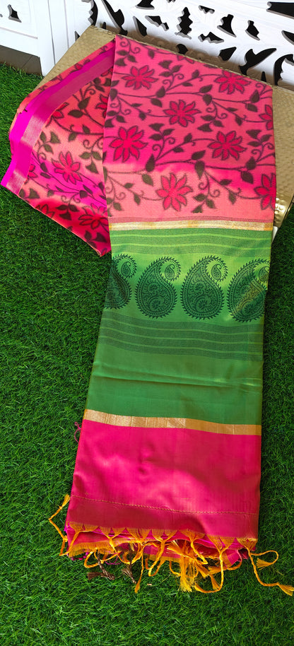 Pochampalli print Silk Saree