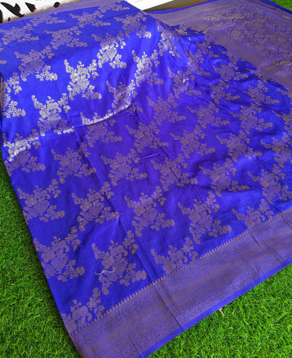 Royal blue Banarsi Silk Saree (Copy)