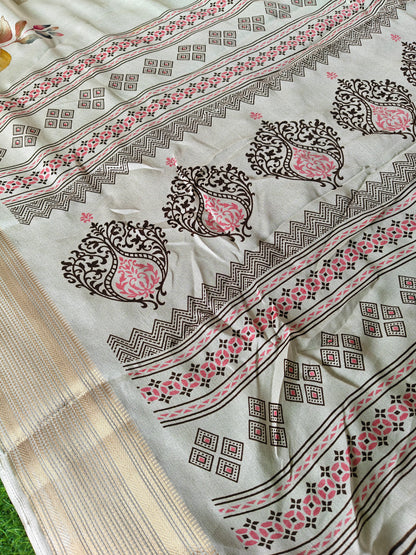 White Georgette Saree (Copy)
