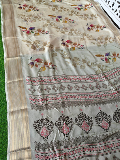 White Georgette Saree (Copy)