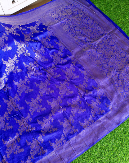 Royal blue Banarsi Silk Saree (Copy)