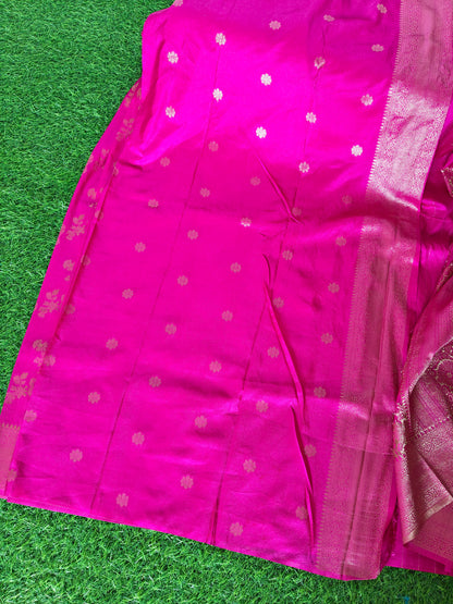 Rani Pink Banaras Silk Saree