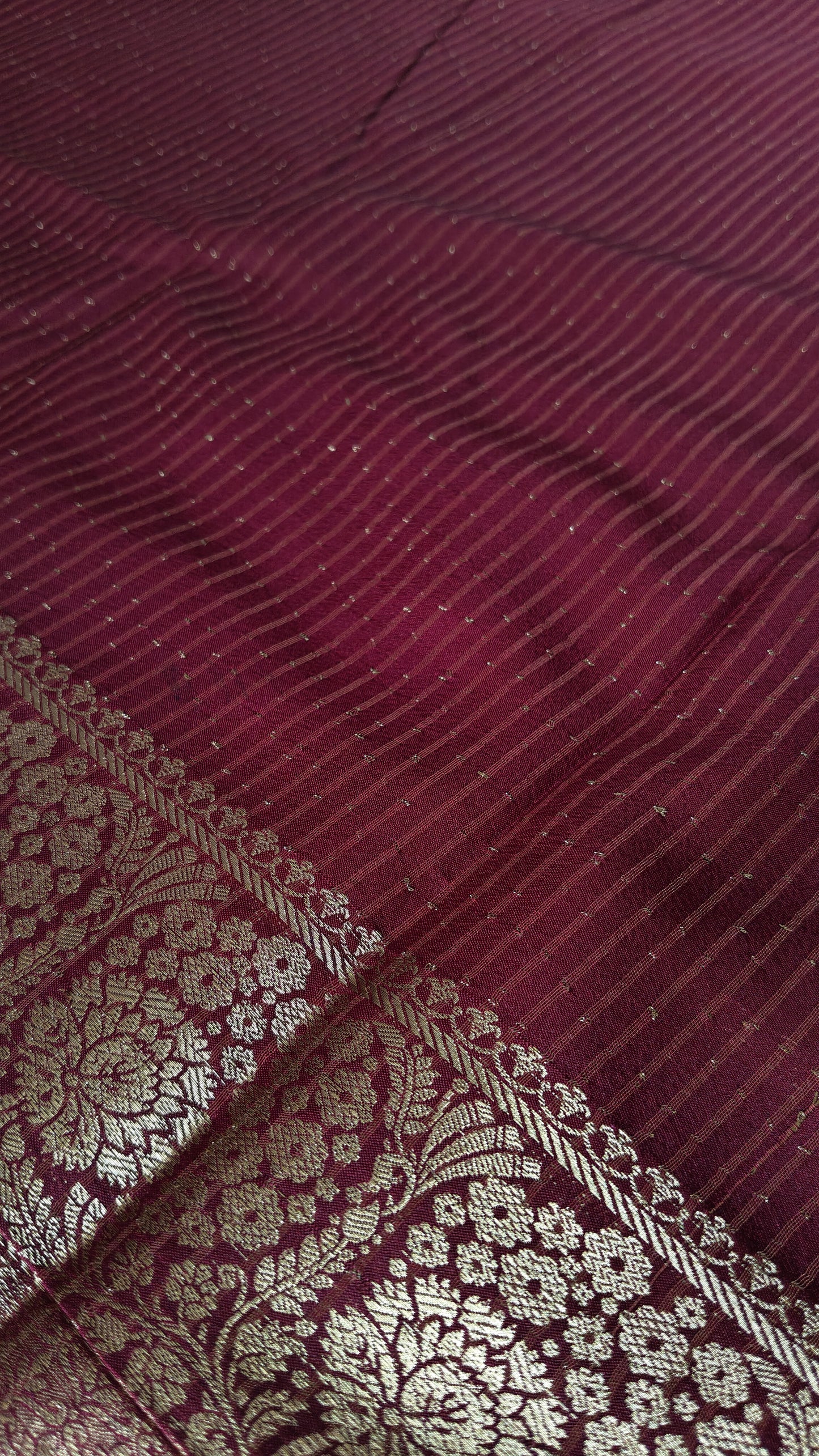 Yellow semi crepe Silk Saree (Copy)